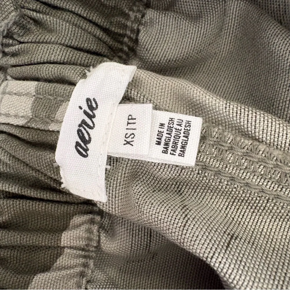 Aerie Camouflage Drawstring Cargo Shorts - Green Camo Size XS - Picture 5 of 5